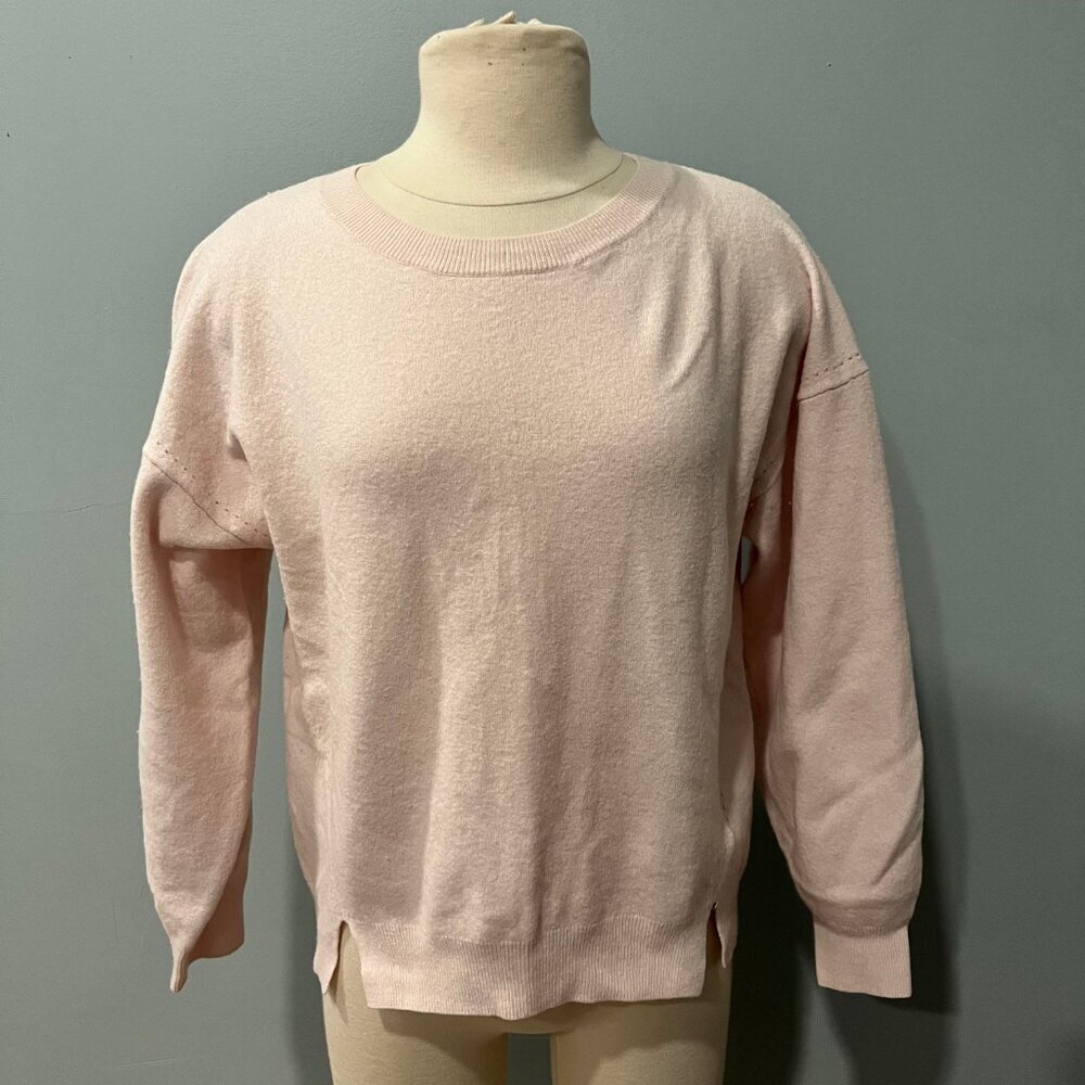 Joie Wool Split Hem Pullover - /Pink - image 2